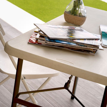 Newstorm Rectangular Plastic Folding Table - 4ft x 2ft - Kompakt 120